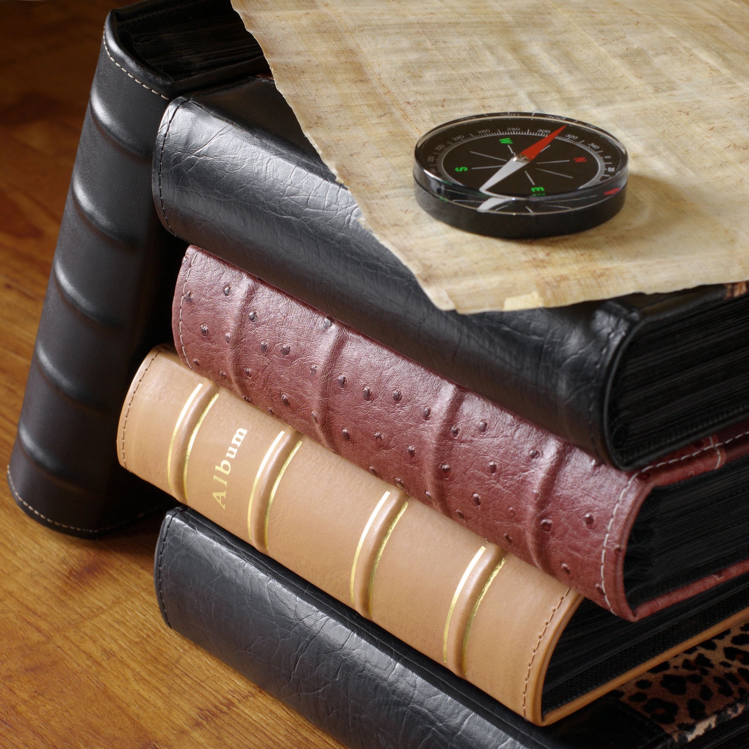 Family photo albums and archival keepsakes