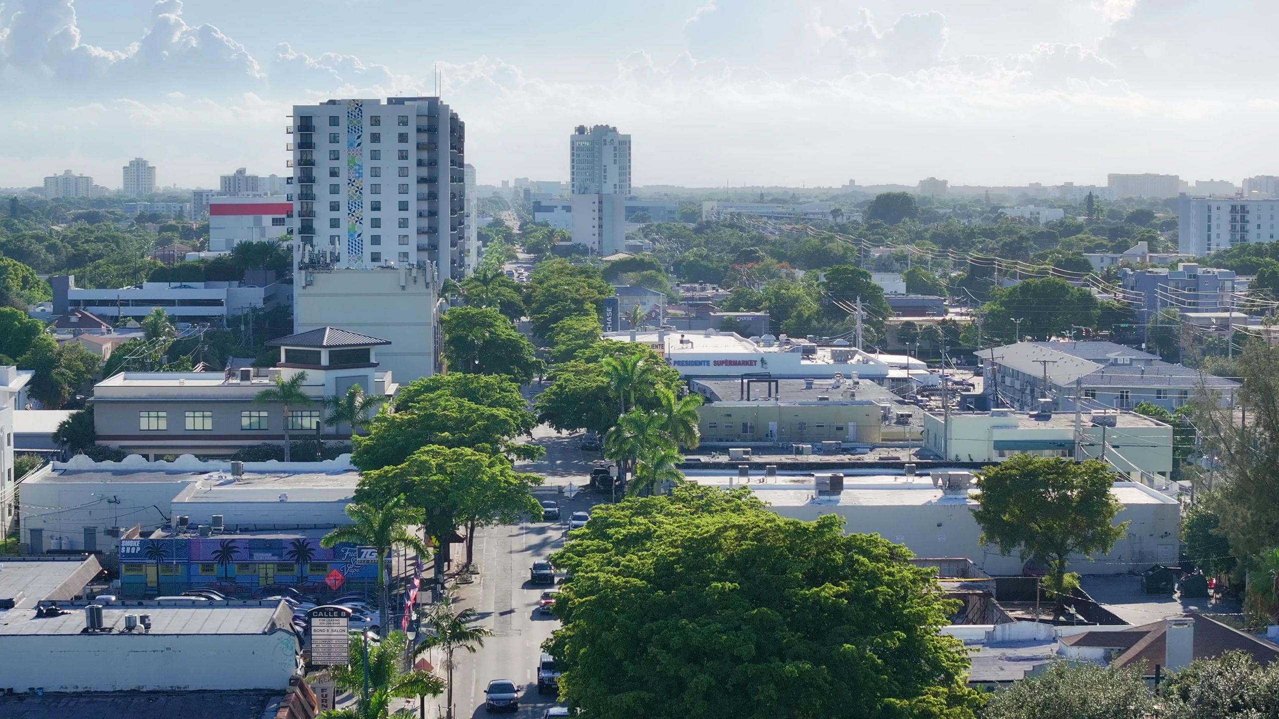 Historic Miami street scene
